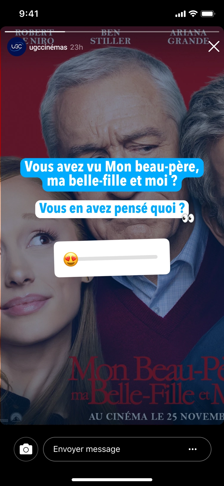 Story UGC : Réaction — avis après la séance